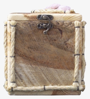 Handmade Rustic Wood Pet Urn With Rose Quartz - Quartz
