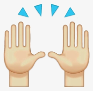 Emoji De Manos Png - Hands Up Emoji Png