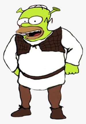 Homer Simpson As Shrek - Simpsons Shrek