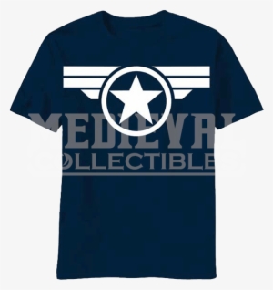 Blue And White Star Captain America T-shirt - Mobile Wallpaper Captain America