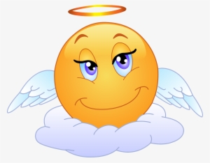 Emoticons Whatsapp Png Database Of Emoji Whatsapp All - Angel Emoticon