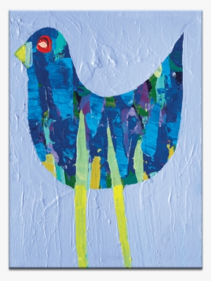 Mauve Bird - Leinwandbild „mauve Bird“ Von Anna Blatman, Kunstdruck