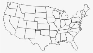 Picture Freeuse Download Blank State Large Of The - Blank Map Of Us Png