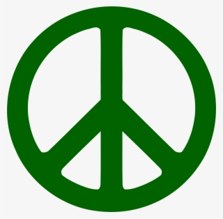 This Free Icons Png Design Of Green Peace Symbol, Black