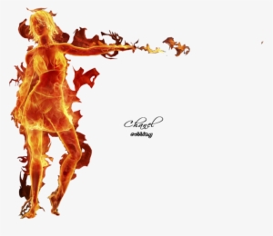 Share This Image - Girl On Fire Png