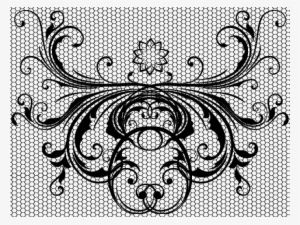 Black Night Lace By Tiffli On Deviantart Clip Art Stock - Tarjeta Para Regalos Splash Sin Impresión