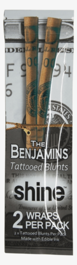 "the Benjamins" Tattooed Blunt Wraps By Shine Papers - Blunt