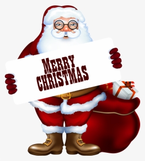 Santa Clipart Merry Christmas - Merry Christmas With Santa Claus