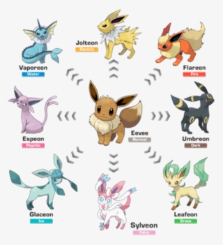 Eevee Evolutions Pokemon Go - Pokemon Eevee