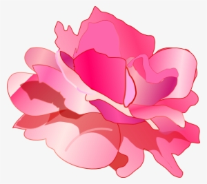 Pink Rose Svg Clip Arts 600 X 535 Px