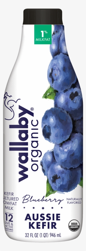 Aussie Kefir Lowfat Blueberry 32oz - Blueberry Kefir