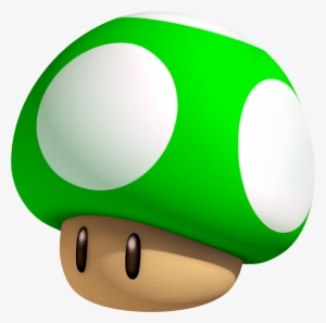 Green Mushroom Png - Mario Green Mushroom Png