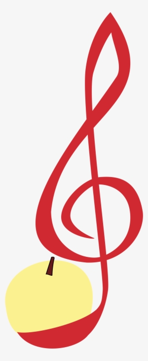 This Free Icons Png Design Of Treble Clef Apple