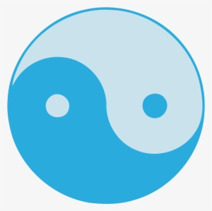 Blue Yin Yang - Yin Yang Vector Png