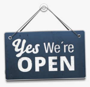 Ox Sign Open - We Re Open Png