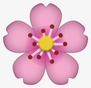 Download Cherry Blossom Icon - Cherry Blossom Emoji Png