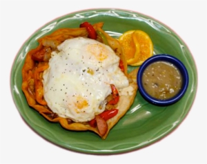 Las Cruces Mexican Restaurant Breakfast Tostada Compuesta - Fried Egg