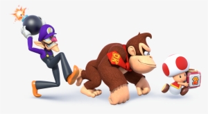Waluigi Character Art - Super Mario Party Waluigi