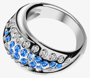 Silver Ring With Diamonds Png - Silver Ring Png
