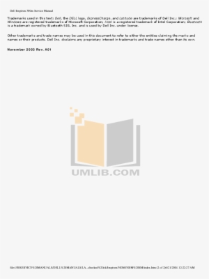 Dell Laptop Inspiron Inspiron 17 Pdf Page Preview - Diagram