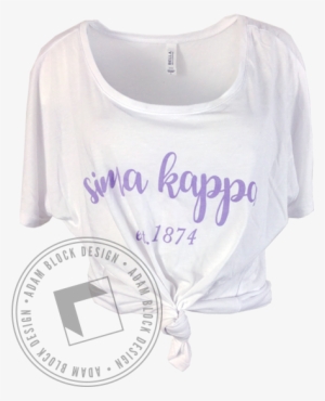 Sigma Kappa 1874 Flowy Tee - Sigma Nu Snake Shirt