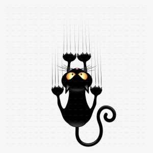 Black Cat Cartoons Group Png - Black Cat Draw Funny