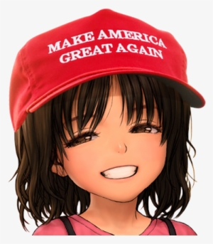 Anime Animegirl Maga Makeamericagreatagain - Make America Great Again Anime