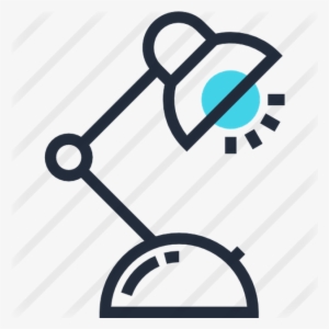 Desk Lamp Premium Vector Icon Designed By Maxim Basinski - Icon
