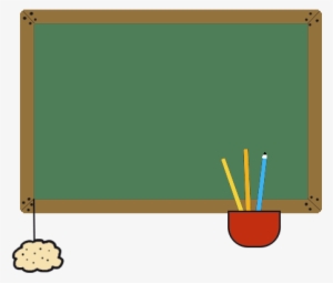 Blackboard Clip Art, School Blackboard In Color - Teacher