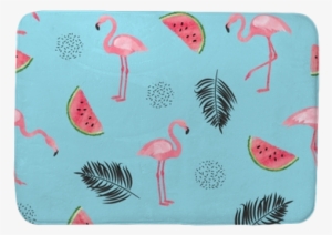 Seamless Tropical Trendy Pattern With Watercolor Flamingos, - Pattern Background Flamingo Tropical