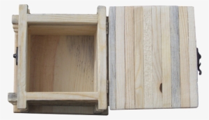 Rustic Wood Log Cabin Urn With Quartz Stone For Large - Plywood