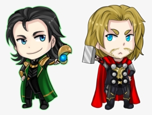 Loki Thor Chibi Comics Drawing - Thor Cartoon Drawing
