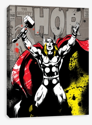 Splatter Paint - Thor - Magnet - Marvel - Thor Mighty New Toys Licensed M-mvl-0024