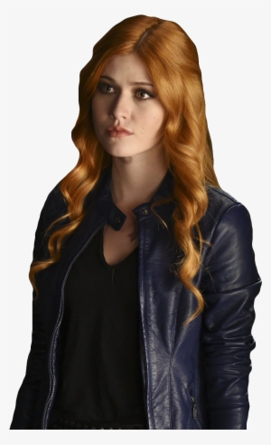 Transparent Clary Fray - Katherine Mcnamara Leather Jacket