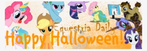 Eqd Halloween Banner - Happy Halloween My Little Pony