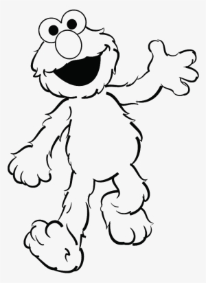 Elmo Give Greetings To Friends Coloring Page - Elmo Coloring Pages