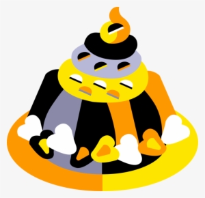 Vector Illustration Of Fruit Gelatin Jello Or Jell-o