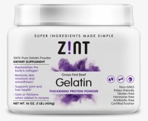Login To Earn Reward Points For Sharing - Zint Beef Gelatin (1 Lb): Grass-fed, Paleo-friendly,