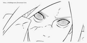 Lineart-uchiha Madara Rinnegan By Xthemagicianx - Madara Uchiha Coloring