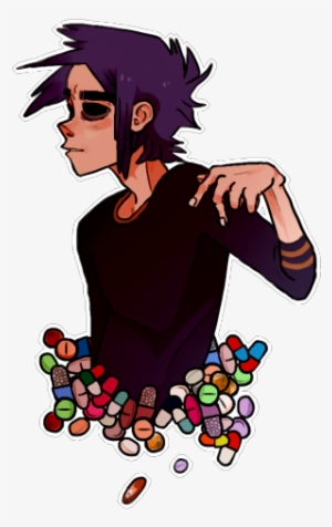Gorillaz Transparents - Dibujos Tumblr De Gorillaz