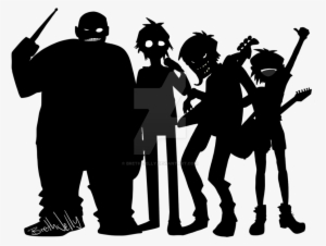 Gorillaz Band By Breth-jelly On Deviantart - Gorillaz Black And White