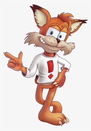 Png Black And White Download Bubsy The Champions By - Bubsy