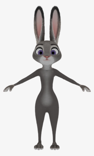 518915 - Judy Hopps 3d Naked Model - 1243x1920 PNG Download - PNGkit