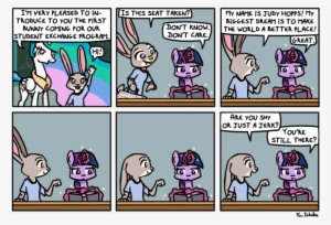 Foudubulbe, Book, Comic, Crossover, Dialogue, Floppy - Judy Hopps Twilight Sparkle
