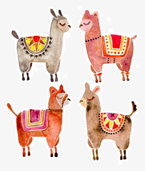 Adesivo Alpacas De Catcoqna - Alpaca Art
