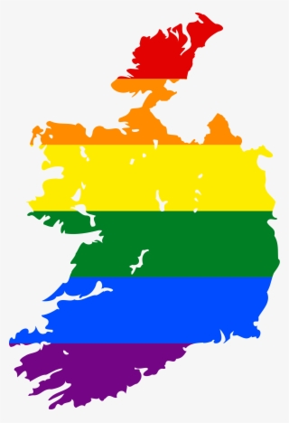 Lgbt Flag Map Of Ireland - Ireland Lgbt Map