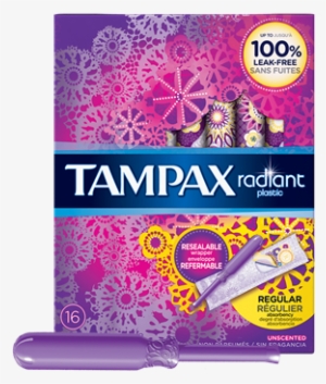 Buy Tampax Radiant 16-18 Count For $8 - Tampax Pearl Radiant Regular