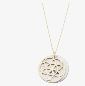 Seed Of Life Necklace 14k Gold - Locket