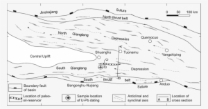 Sketch Map Showing The Tectonic Units And Fold Distribution - Diagram