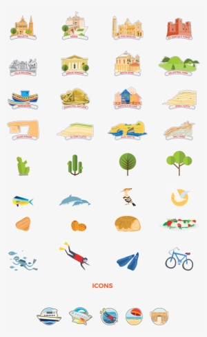 Illustrated Souvenir Map Client - Orange